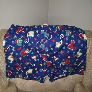 Colorful Patterned Men's Athletic Shorts